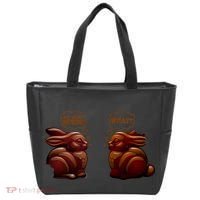 My Butt Hurts! What? Funny Easter Chocolate Bunny Bunnies Tote Bag thumb 0