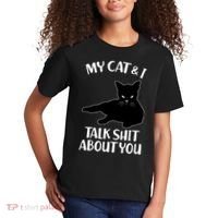 My Cat & I Talk Shit About You Kids T-Shirt thumb 2