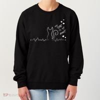 My Cat Is My heart Pulse Women's Sweatshirt thumb 0