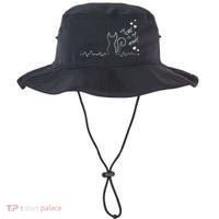 My Cat Is My heart Pulse Bucket Hat thumb 0
