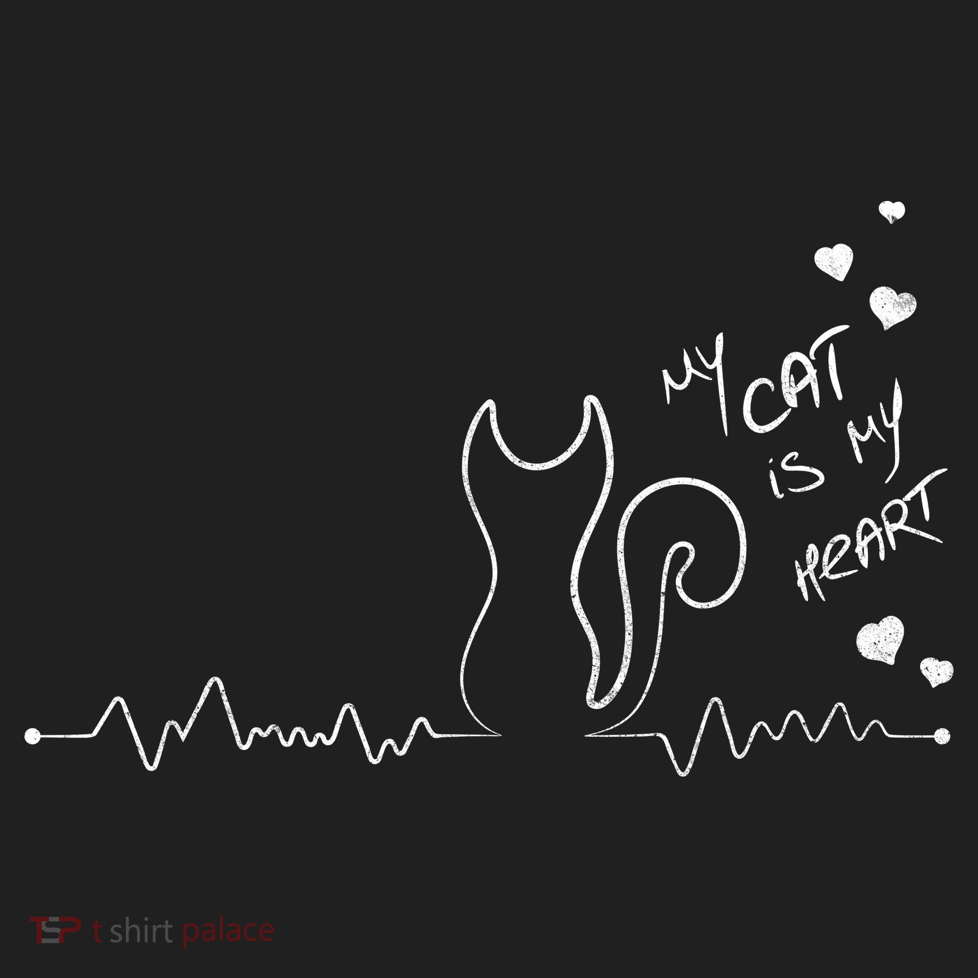 My Cat Is My heart Pulse Tumbler