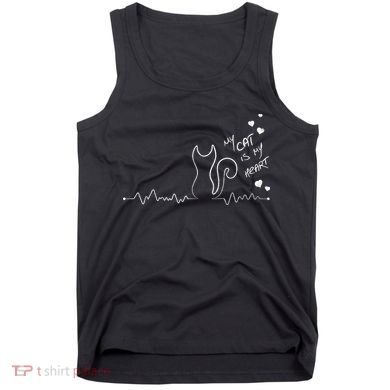 My Cat Is My heart Pulse Tank Top