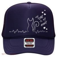 My Cat Is My heart Pulse Hat thumb 0
