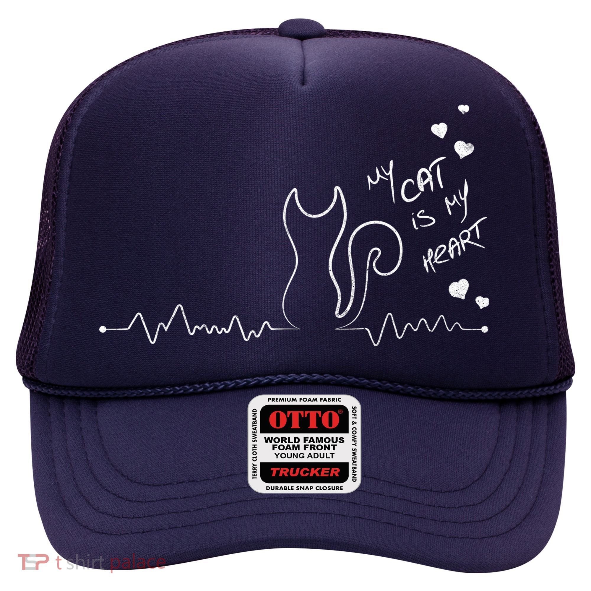 My Cat Is My heart Pulse Hat
