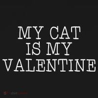 My Cat Is My Valentine Women's Hoodie thumb 2