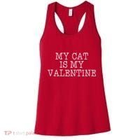 My Cat Is My Valentine Women's Tank Top thumb 0