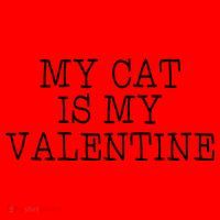 My Cat Is My Valentine Santa Hat thumb 1