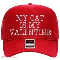 My Cat Is My Valentine Hat thumb 0