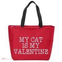 My Cat Is My Valentine Tote Bag thumb 0