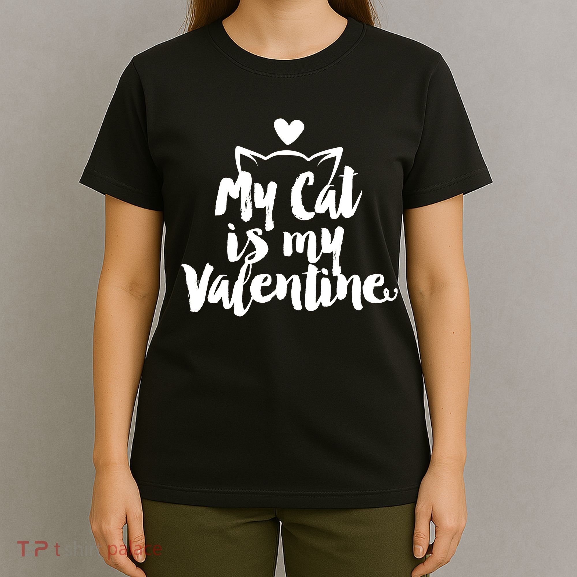 My Cat Is My Valentine Funny Cute T-Shirt
