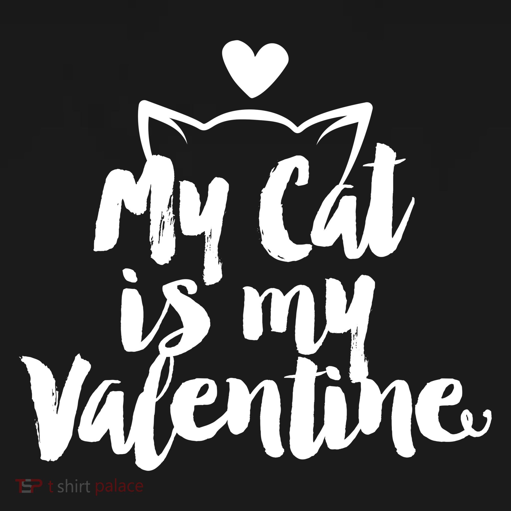My Cat Is My Valentine Funny Cute Ornament