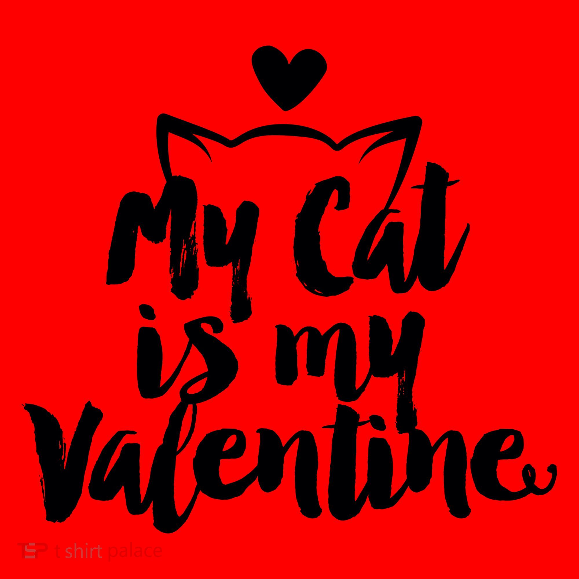My Cat Is My Valentine Funny Cute Coffee Mug