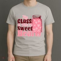 My Class Is Full Of Sweet Hearts Valentine's Day T-Shirt thumb 3