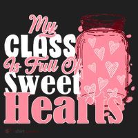 My Class Is Full Of Sweet Hearts Valentine's Day Women's Sweatshirt thumb 2