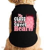 My Class Is Full Of Sweet Hearts Valentine's Day Doggie Tank thumb 0