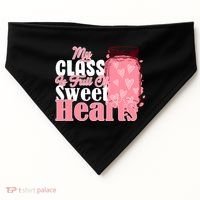 My Class Is Full Of Sweet Hearts Valentine's Day USA-Made Doggie Bandana thumb 0