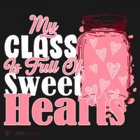 My Class Is Full Of Sweet Hearts Valentine's Day Women's Hoodie thumb 2