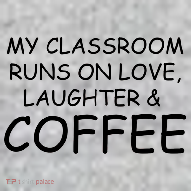 My Classroom Runs On Love Laughter Coffee  The Baniff Cuffed Pom Beanie