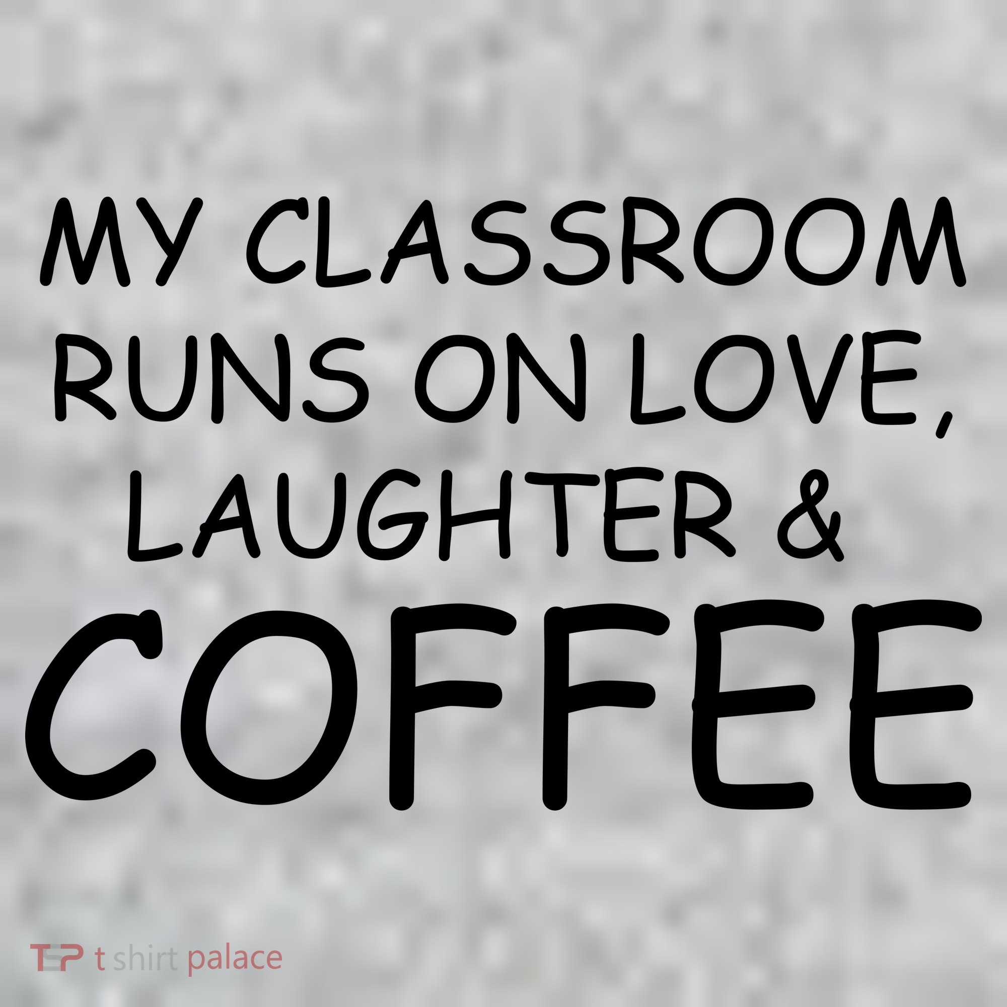 My Classroom Runs On Love Laughter Coffee  The Baniff Cuffed Pom Beanie
