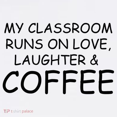My Classroom Runs On Love Laughter Coffee  Comfort Colors Garment-Dyed Hooded Sweatshirt