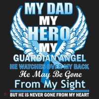 My Dad Hero Guardian Angel Never Gone From My Heart Tumbler thumb 3