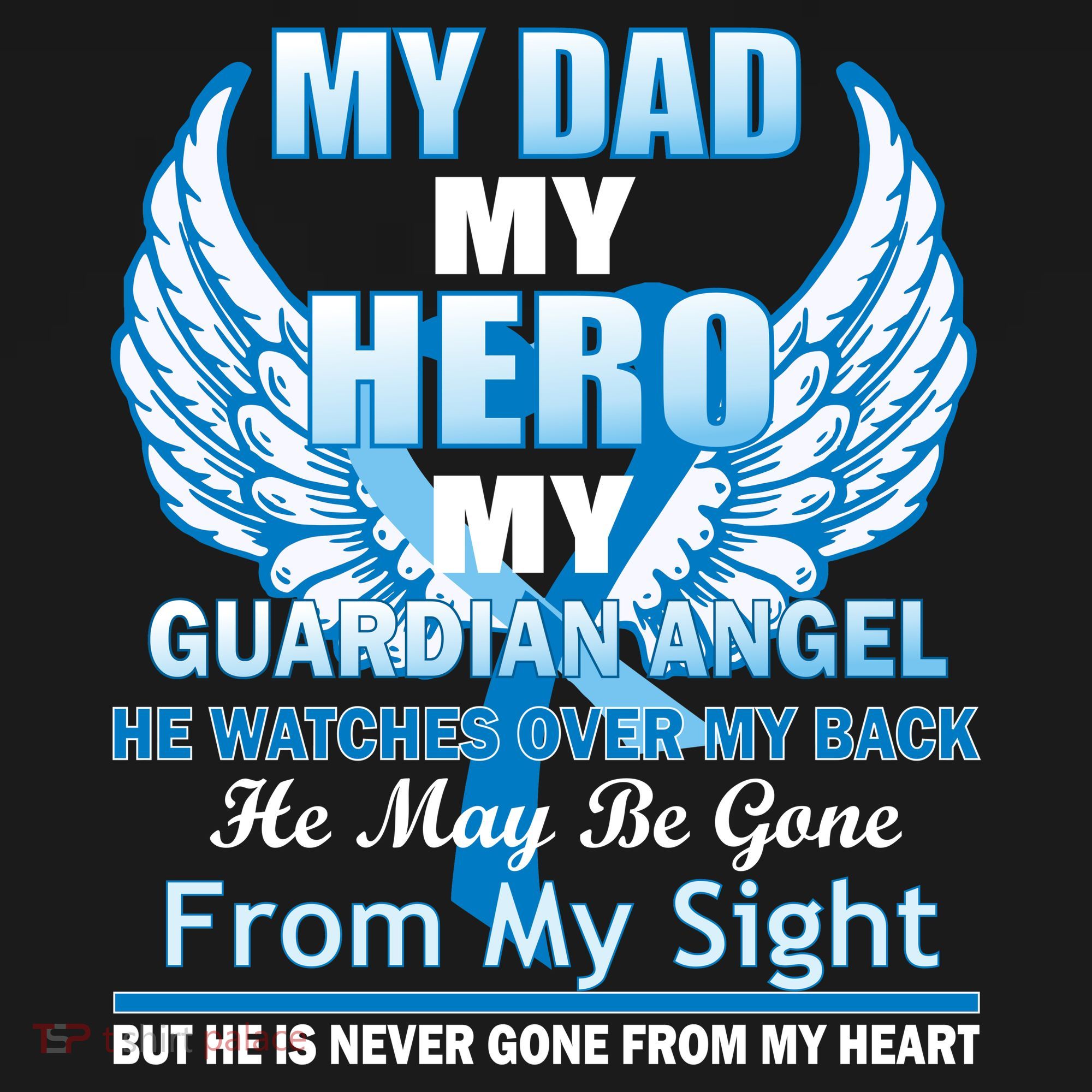 My Dad Hero Guardian Angel Never Gone From My Heart Ornament