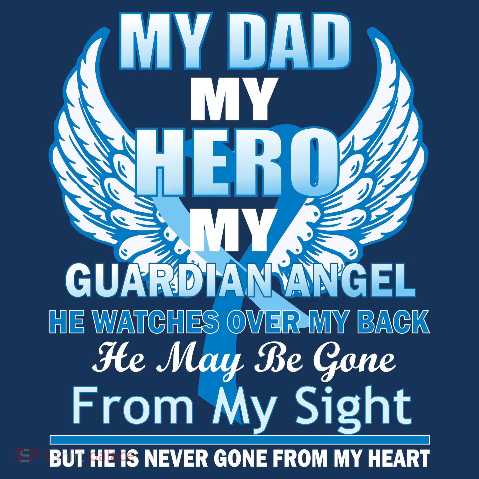 My Dad Hero Guardian Angel Never Gone From My Heart Mousepad