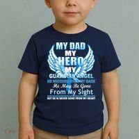My Dad Hero Guardian Angel Never Gone From My Heart Toddler T-Shirt thumb 2