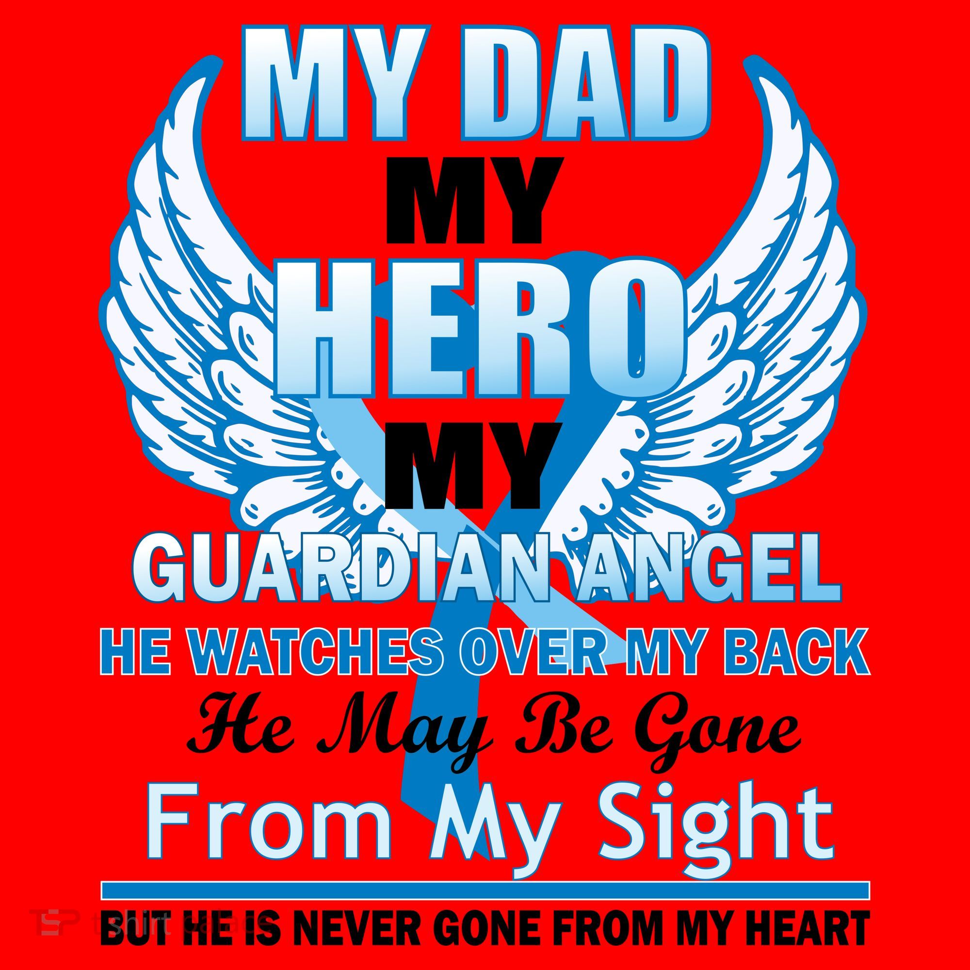 My Dad Hero Guardian Angel Never Gone From My Heart Santa Hat