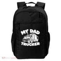 My Dad Is A Trucker Cute Backpack thumb 0