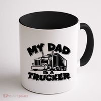 My Dad Is A Trucker Cute Coffee Mug thumb 1