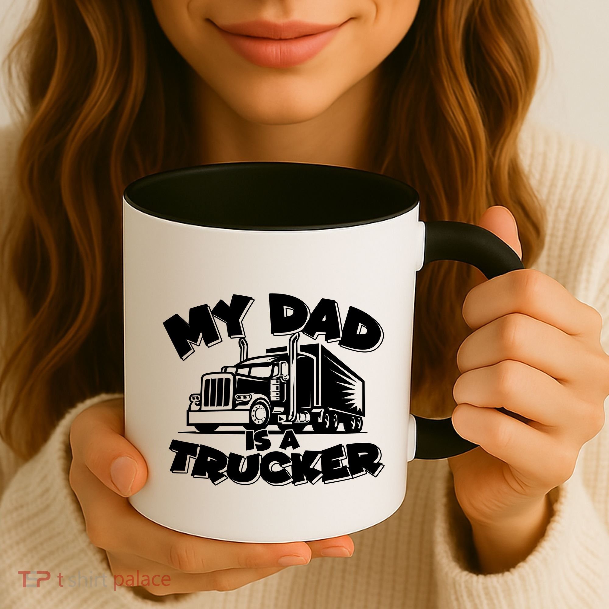My Dad Is A Trucker Cute Coffee Mug