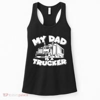 My Dad Is A Trucker Cute Women's Tank Top thumb 0