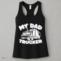 My Dad Is A Trucker Cute Women's Tank Top thumb 3