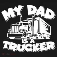 My Dad Is A Trucker Cute Toddler Hoodie thumb 2