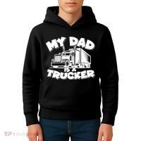 My Dad Is A Trucker Cute Kids Hoodie thumb 4