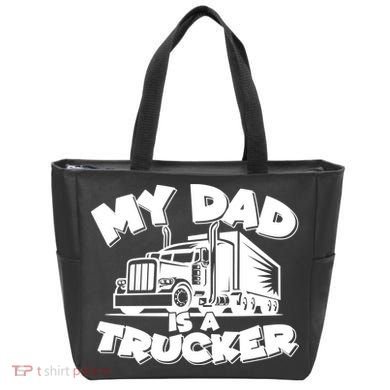 My Dad Is A Trucker Cute Tote Bag
