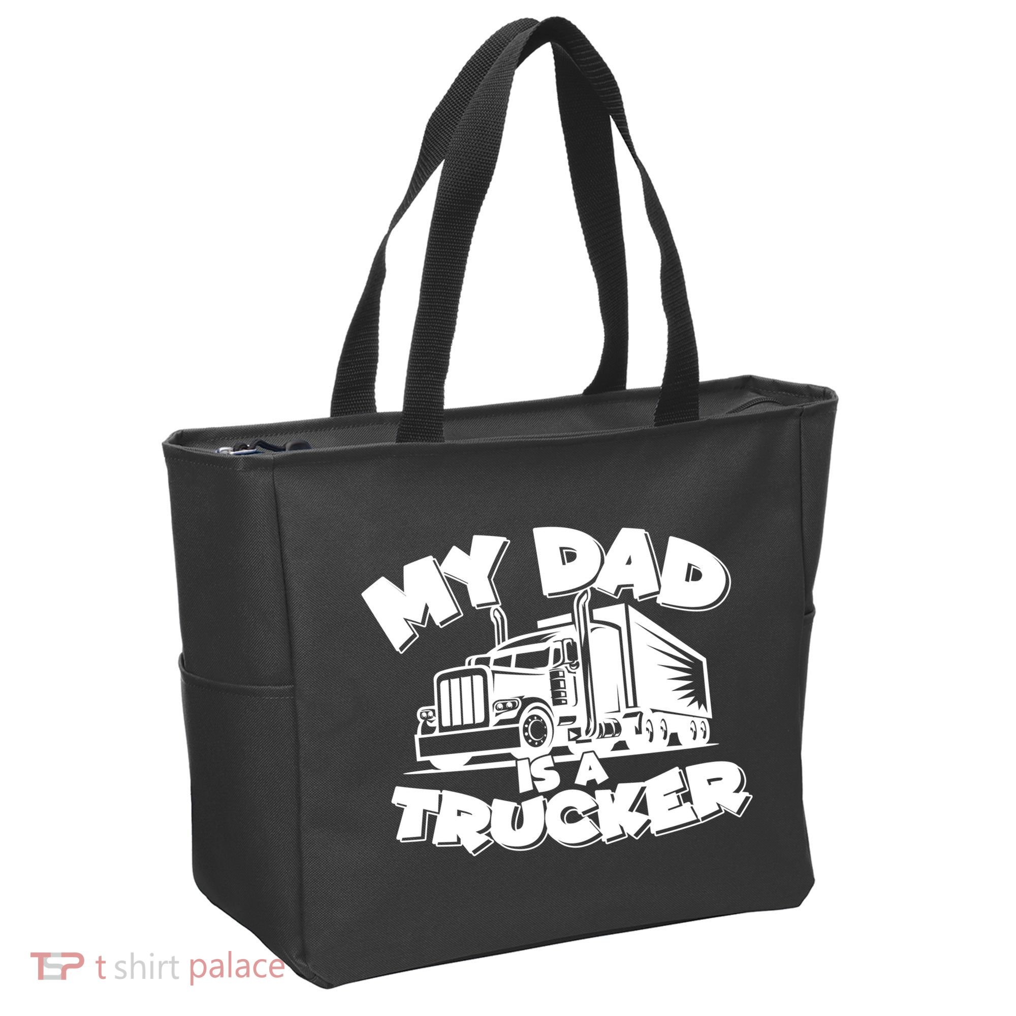 My Dad Is A Trucker Cute Tote Bag
