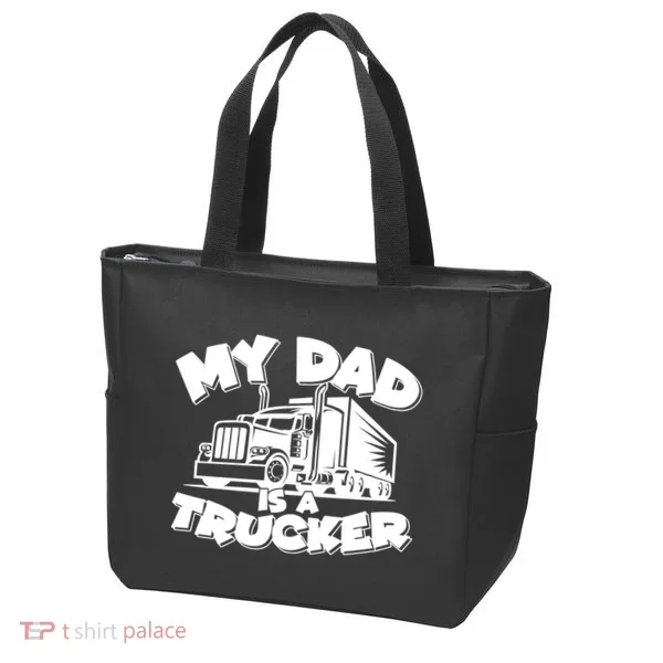 My Dad Is A Trucker Cute Tote Bag