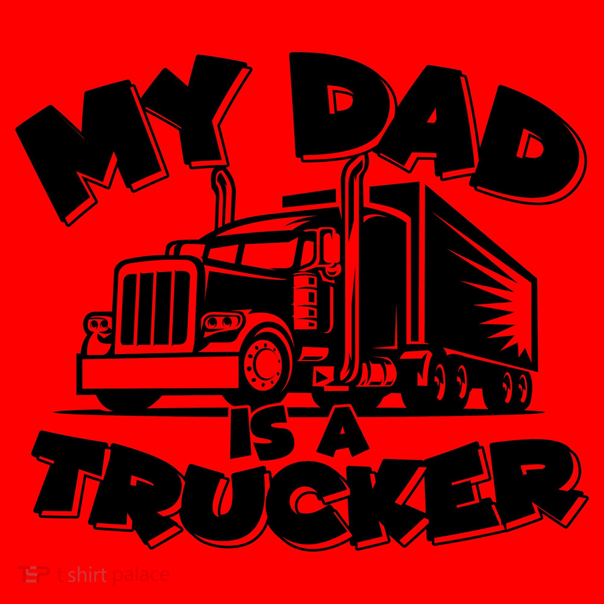 My Dad Is A Trucker Cute Santa Hat