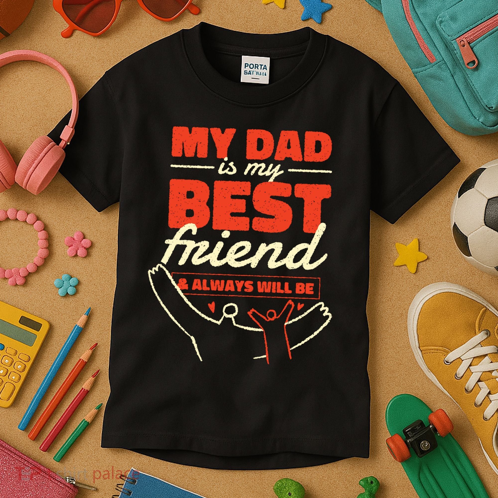 My Dad Is My Best Friend And Always Will Be Kids T-Shirt