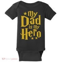 My Dad Is My Hero  Baby Bodysuit thumb 0