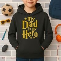 My Dad Is My Hero  Kids Hoodie thumb 2