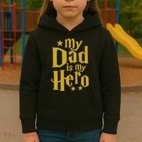 My Dad Is My Hero  Kids Hoodie thumb 3