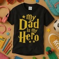 My Dad Is My Hero  Kids T-Shirt thumb 3