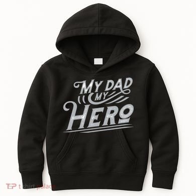 My Dad My Hero Kids Hoodie