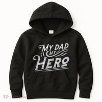 My Dad My Hero Kids Hoodie thumb 0