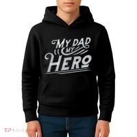 My Dad My Hero Kids Hoodie thumb 4