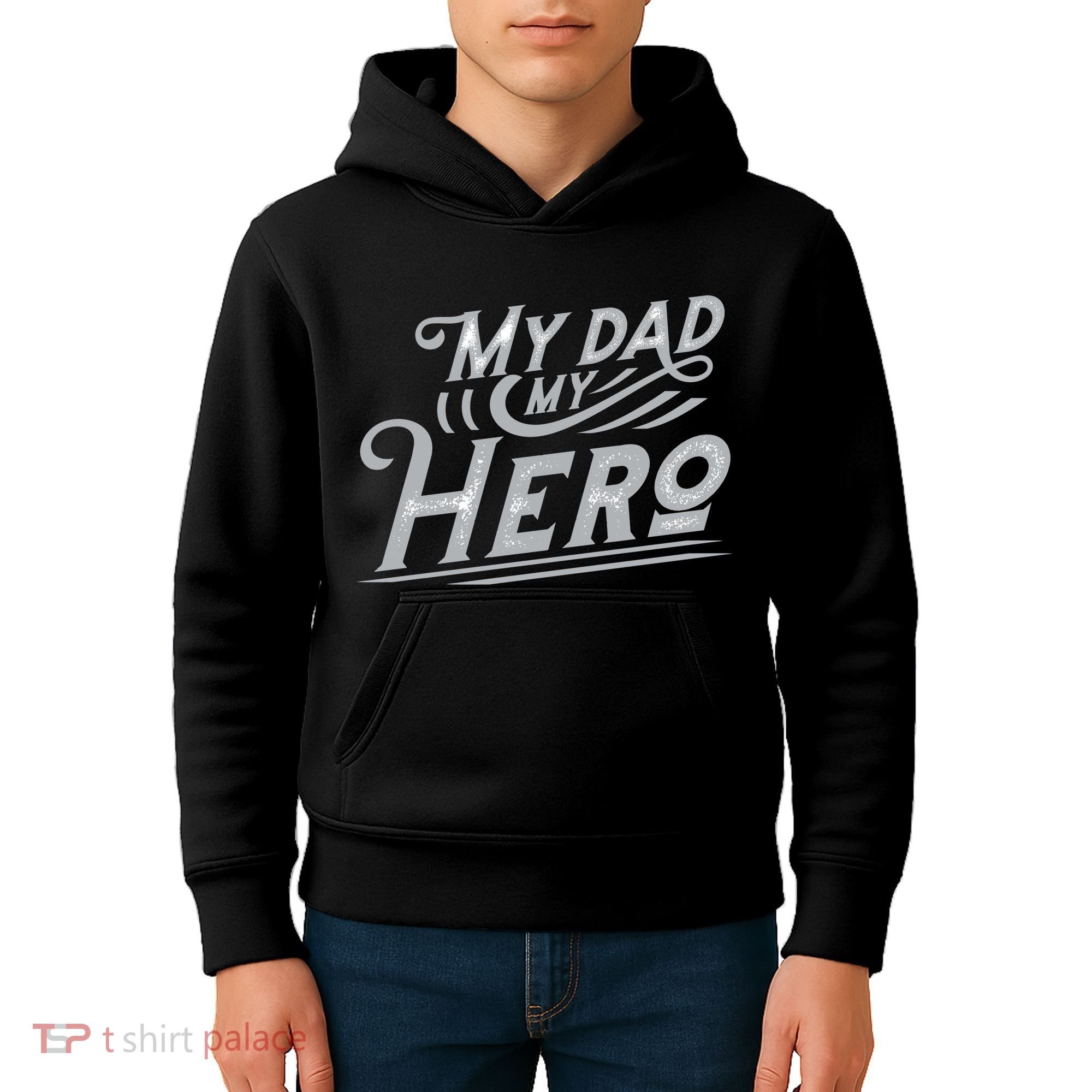 My Dad My Hero Kids Hoodie