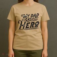 My Dad My Hero T-Shirt thumb 4
